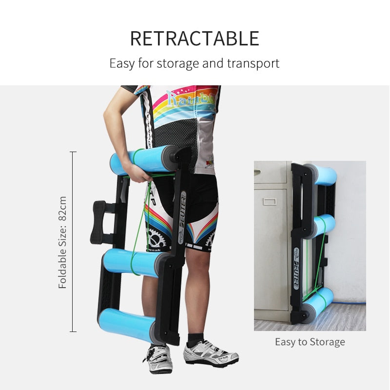Foldable Bike Roller Trainer for Indoor Cycling by HitMyNeed