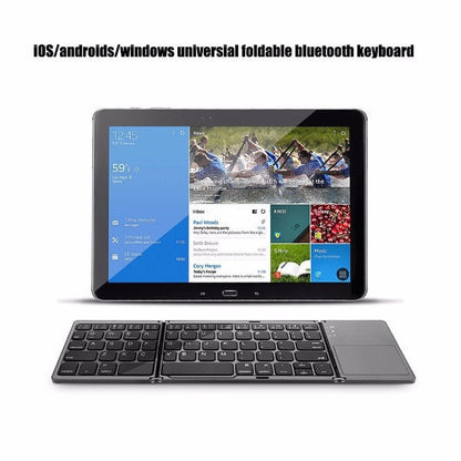 Foldable Bluetooth Pocket Keyboard with Touchpad by HitMyNeed