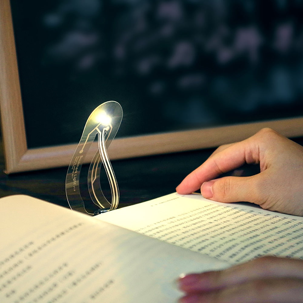 Foldable Bookmark Clip-On Reading Light 4000K by HitMyNeed
