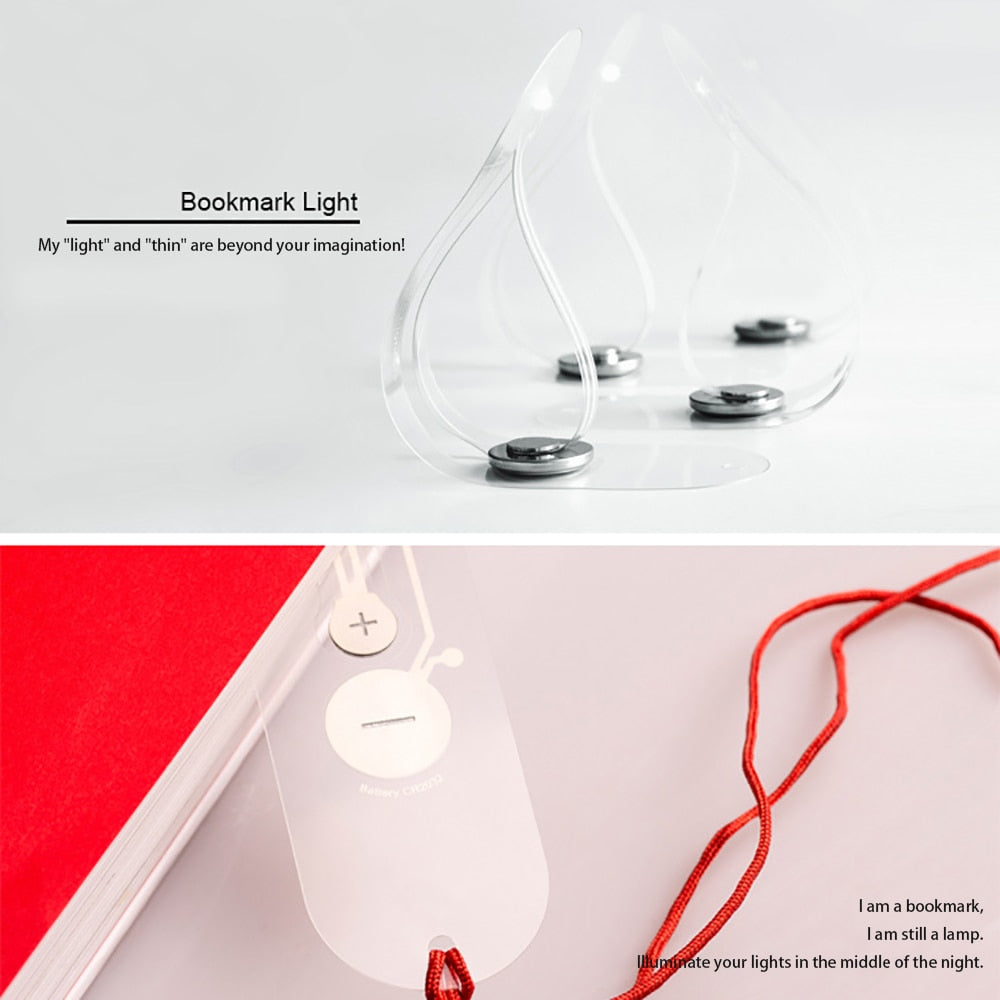 Foldable Bookmark Clip-On Reading Light 4000K by HitMyNeed