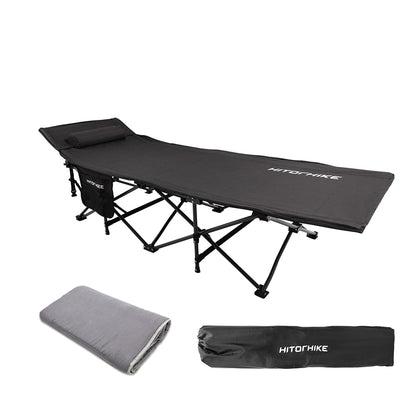 Foldable Camping Cot Bed with Pillow & Carry Bag by HitMyNeed