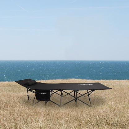 Foldable Camping Cot Bed with Pillow & Carry Bag by HitMyNeed