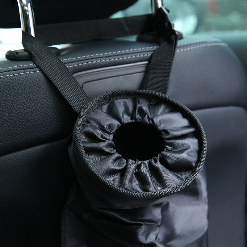Foldable Car Trash Bag with Adjustable Hanging Strap by HitMyNeed