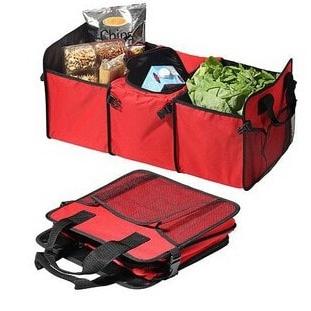 Foldable Car Trunk Organizer with Insulated Compartment by HitMyNeed