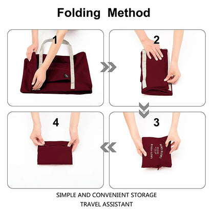 Foldable Carry-On Travel Bag with Large Capacity by HitMyNeed