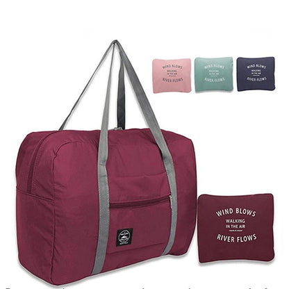 Foldable Carry-On Travel Bag with Large Capacity by HitMyNeed