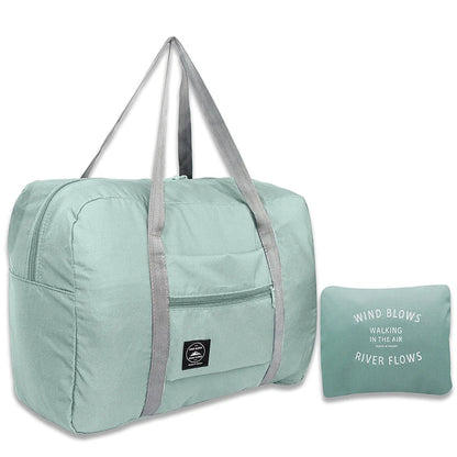 Foldable Carry-On Travel Bag with Large Capacity green by HitMyNeed