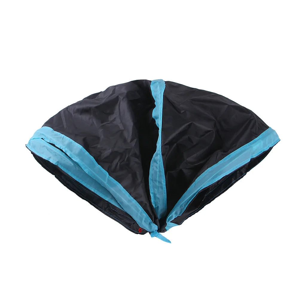 Foldable Cat Tunnel Toy with Crinkle & Hanging Ball by HitMyNeed