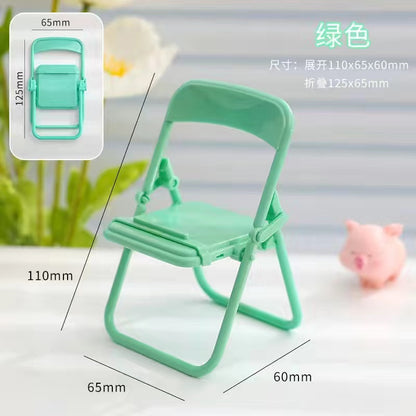 Foldable Chair Phone Stand & Desk Holder green by HitMyNeed