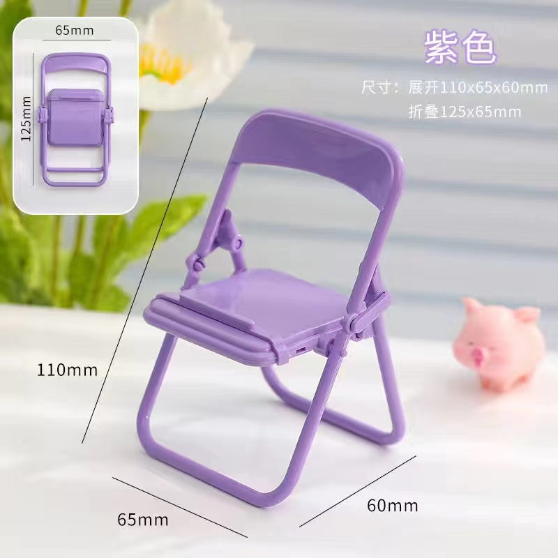 Foldable Chair Phone Stand & Desk Holder purple by HitMyNeed