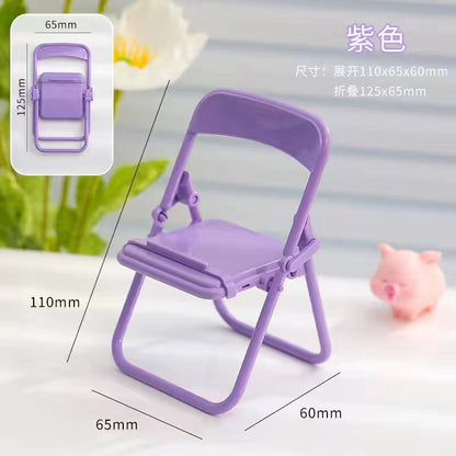 Foldable Chair Phone Stand & Desk Holder purple by HitMyNeed