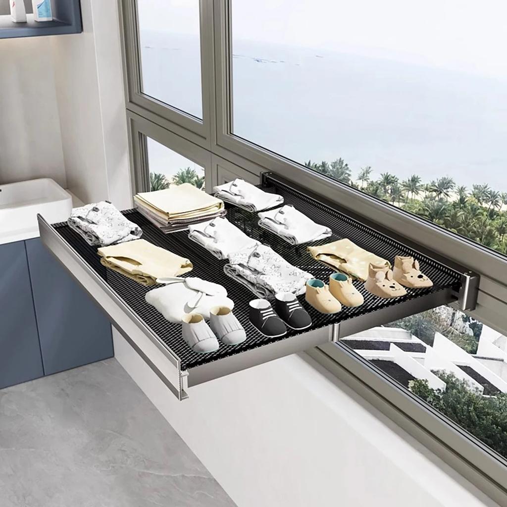 Foldable Clothes & Hat Rack with Wall Hooks by HitMyNeed