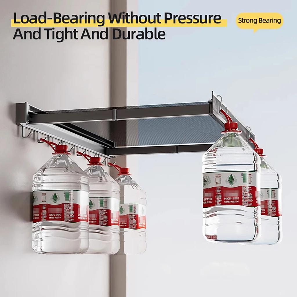 Foldable Clothes & Hat Rack with Wall Hooks by HitMyNeed