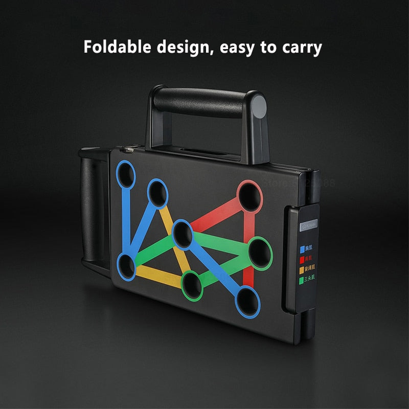Foldable Color-Coded Push Up Rack Board by HitMyNeed