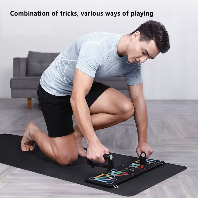 Foldable Color-Coded Push Up Rack Board by HitMyNeed