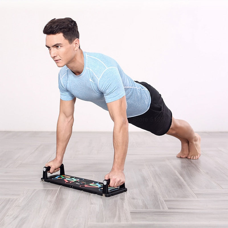 Foldable Color-Coded Push Up Rack Board by HitMyNeed