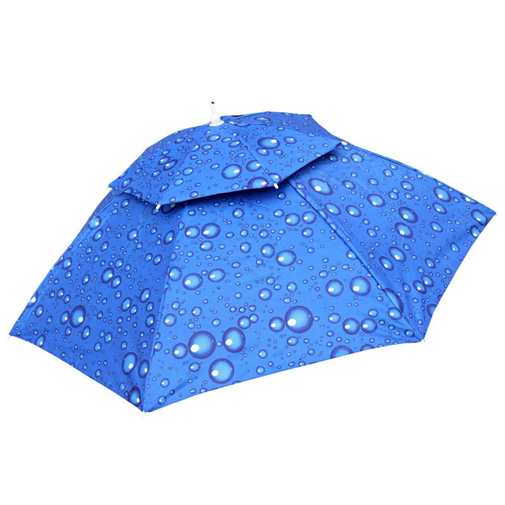 Foldable Double-Layer Umbrella Hat for Outdoor Sports by HitMyNeed