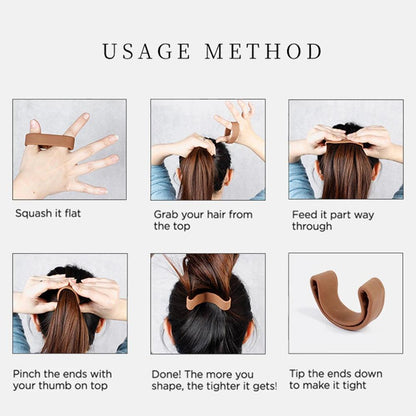 Foldable Elastic Hair Ties for Women by HitMyNeed