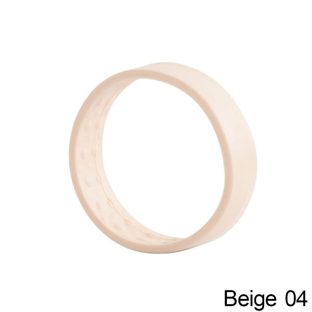 Foldable Elastic Hair Ties for Women beige by HitMyNeed