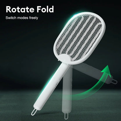 Foldable Electric Mosquito Swatter with UV Bug Zapper by HitMyNeed