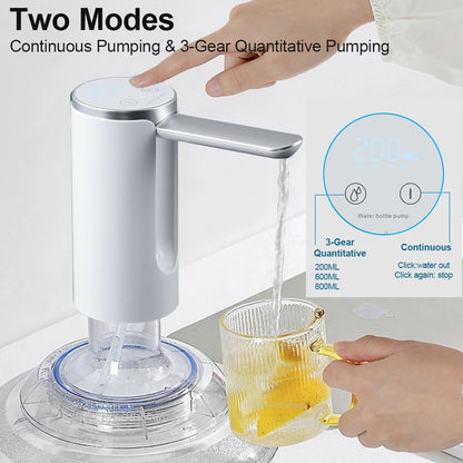 Foldable Electric Water Dispenser Pump 19L USB Rechargeable by HitMyNeed
