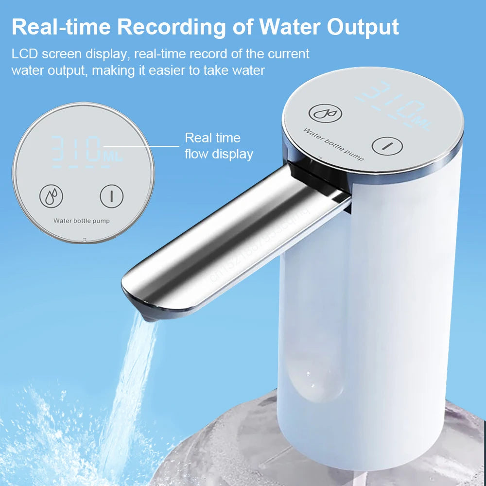 Foldable Electric Water Dispenser Pump 19L USB Rechargeable by HitMyNeed