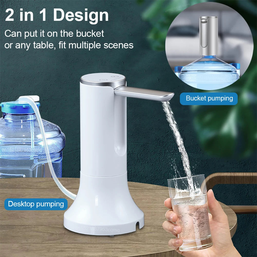 Foldable Electric Water Dispenser Pump 19L USB Rechargeable by HitMyNeed