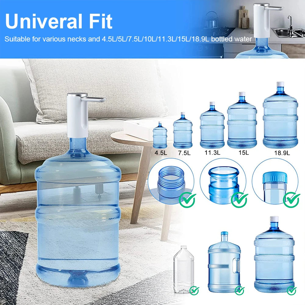 Foldable Electric Water Dispenser Pump 19L USB Rechargeable by HitMyNeed