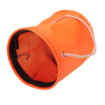 Foldable EVA Fishing Bucket with Rope and Mesh Lid by HitMyNeed
