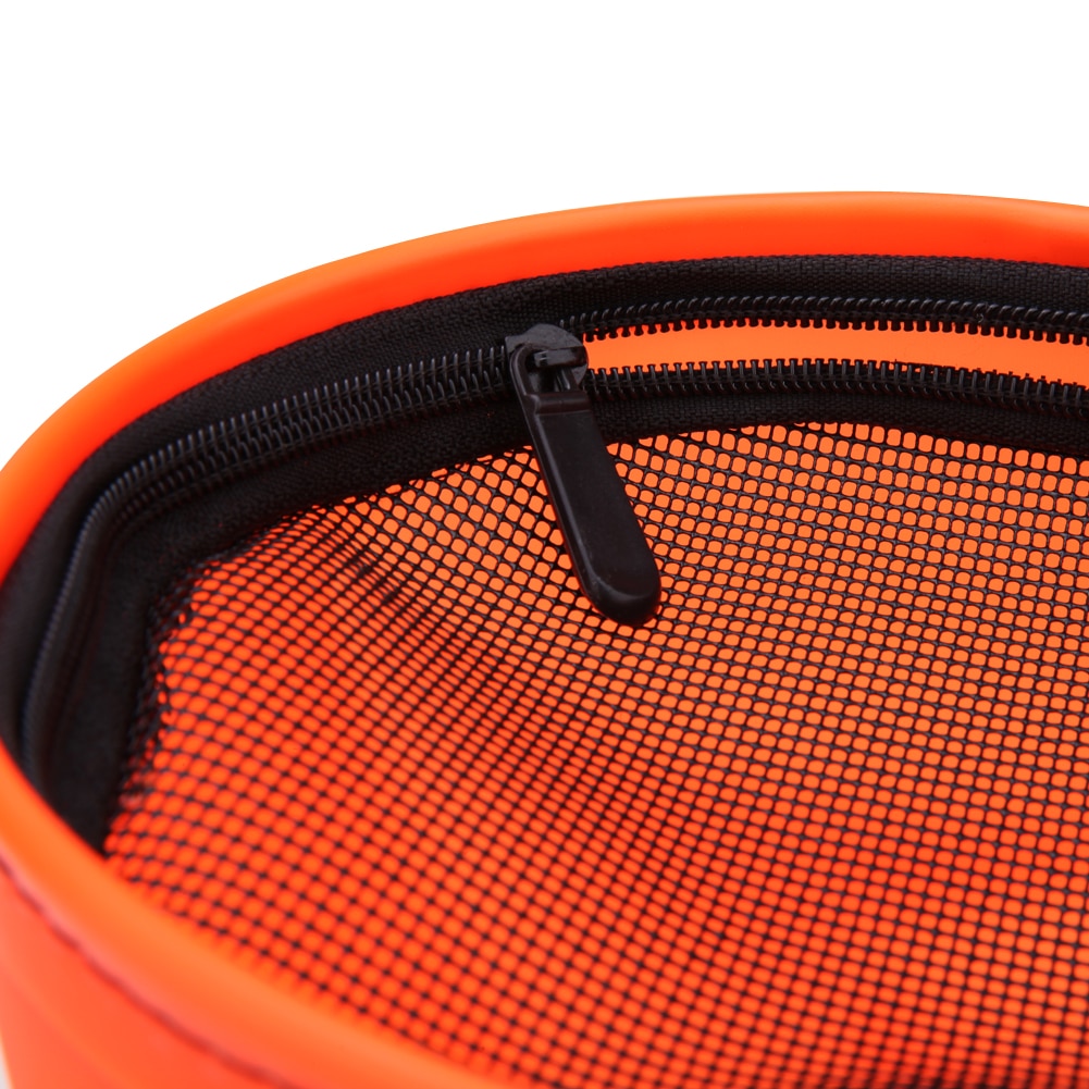 Foldable EVA Fishing Bucket with Rope and Mesh Lid by HitMyNeed