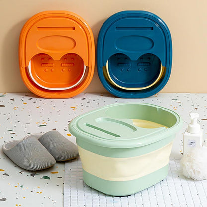 Foldable Foot Soak Tub with Cover and Massage Nodes by HitMyNeed