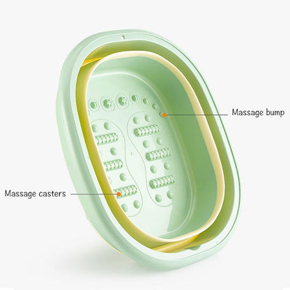 Foldable Foot Soak Tub with Cover and Massage Nodes by HitMyNeed