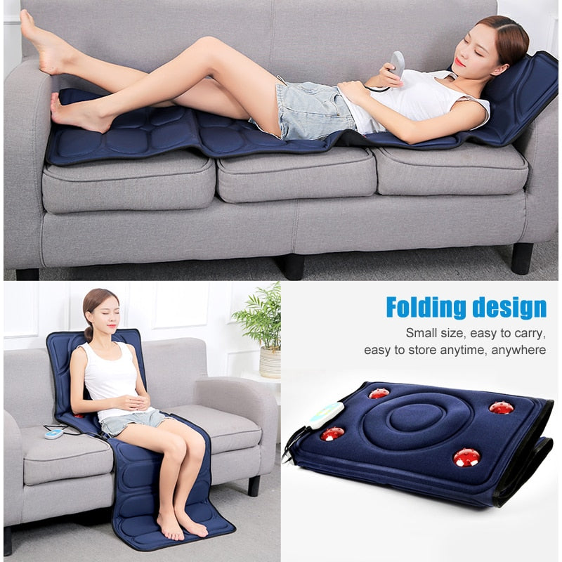 Foldable Full Body Electric Massage Mattress by HitMyNeed
