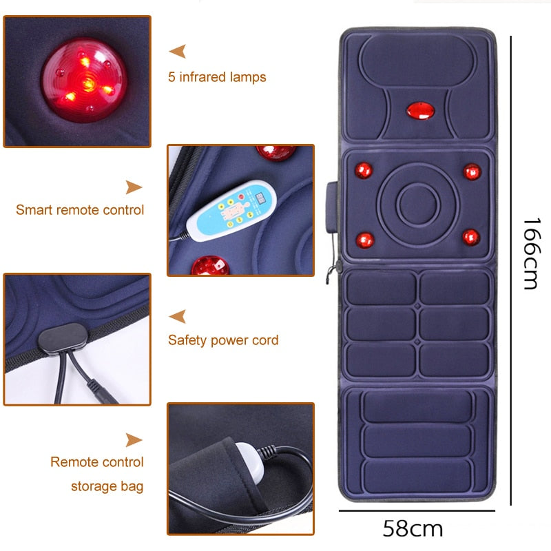 Foldable Full Body Electric Massage Mattress by HitMyNeed