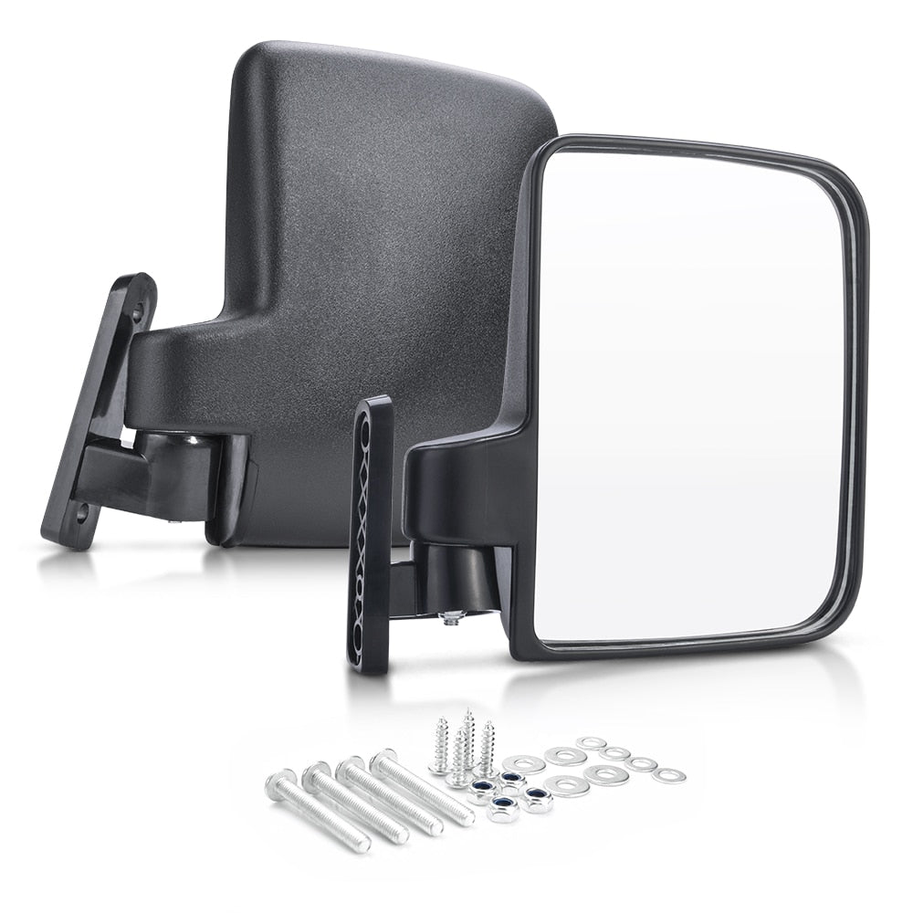 Foldable Golf Cart Side Mirrors, Adjustable Pair by HitMyNeed