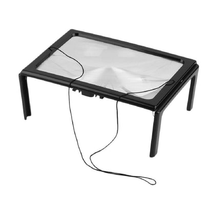 Foldable Hands-Free Magnifier with LED Light by HitMyNeed