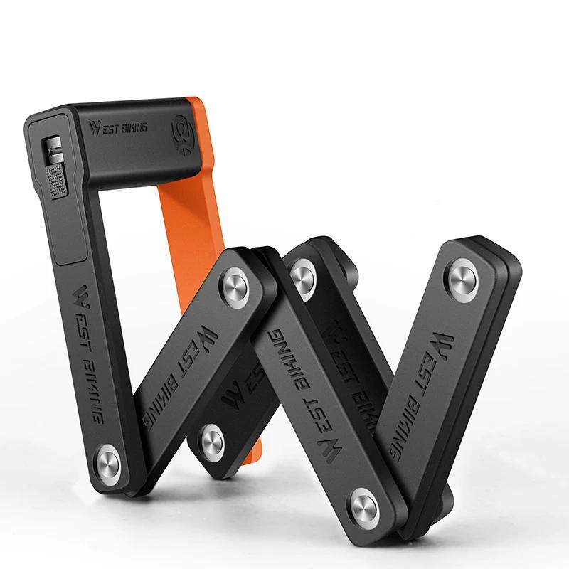 Foldable Hardened Steel Bike Lock for MTB & Scooters by HitMyNeed