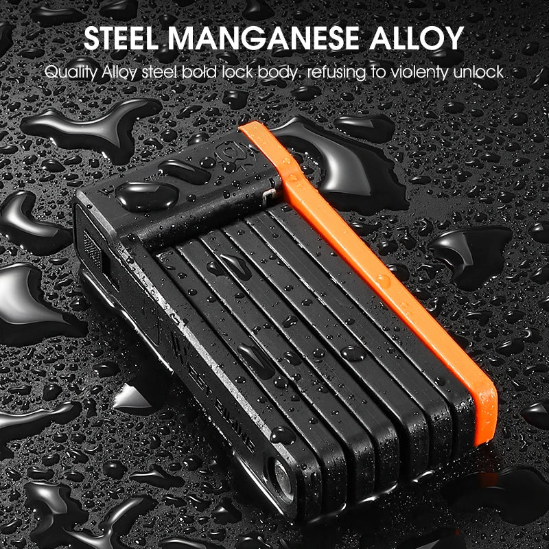 Foldable Hardened Steel Bike Lock for MTB & Scooters by HitMyNeed