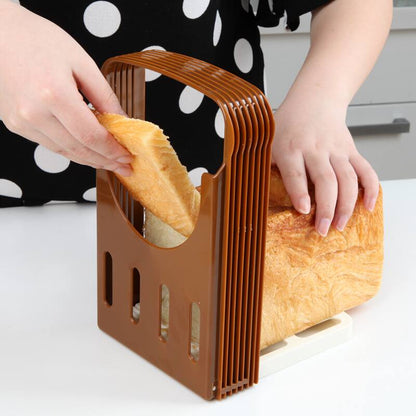 Foldable Home Bread Slicer with Crumb Catcher by HitMyNeed