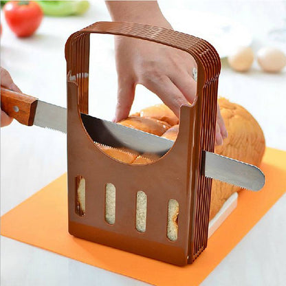 Foldable Home Bread Slicer with Crumb Catcher by HitMyNeed