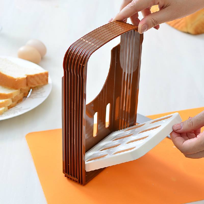 Foldable Home Bread Slicer with Crumb Catcher by HitMyNeed