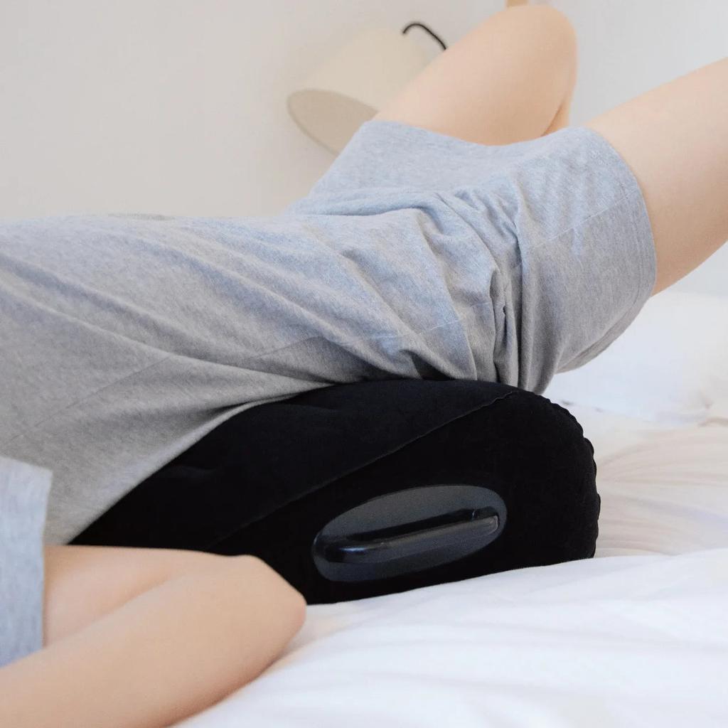 Foldable Inflatable PVC Flocked Wedge Cushion by HitMyNeed