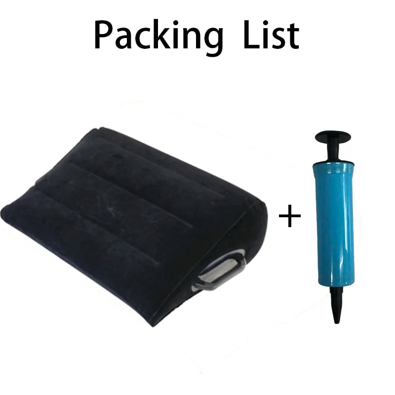 Foldable Inflatable PVC Flocked Wedge Cushion by HitMyNeed