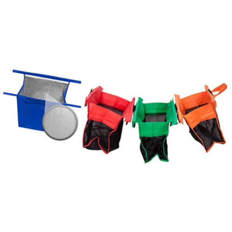 Foldable Insulated Shopping Cart Bags - Set of 4 by HitMyNeed