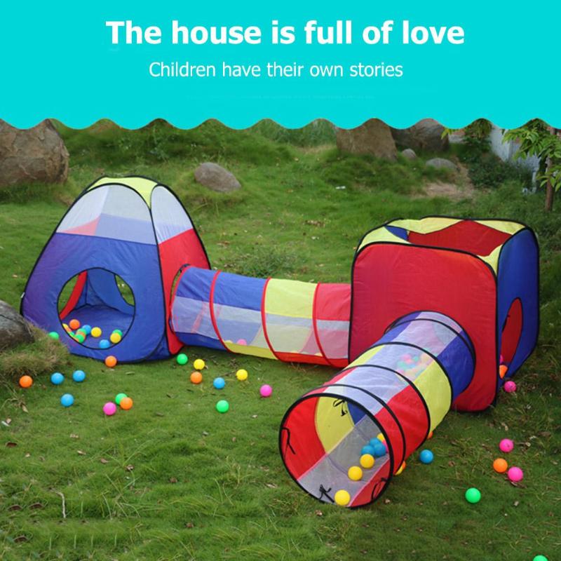 Foldable Kids Play Tunnel and Tent Set by HitMyNeed