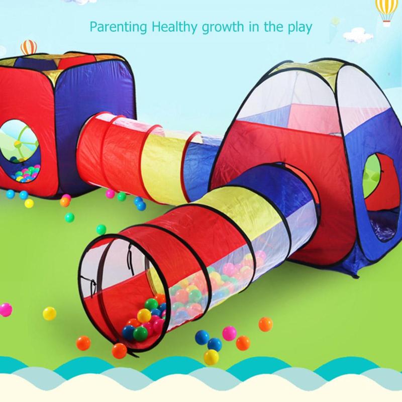 Foldable Kids Play Tunnel and Tent Set by HitMyNeed