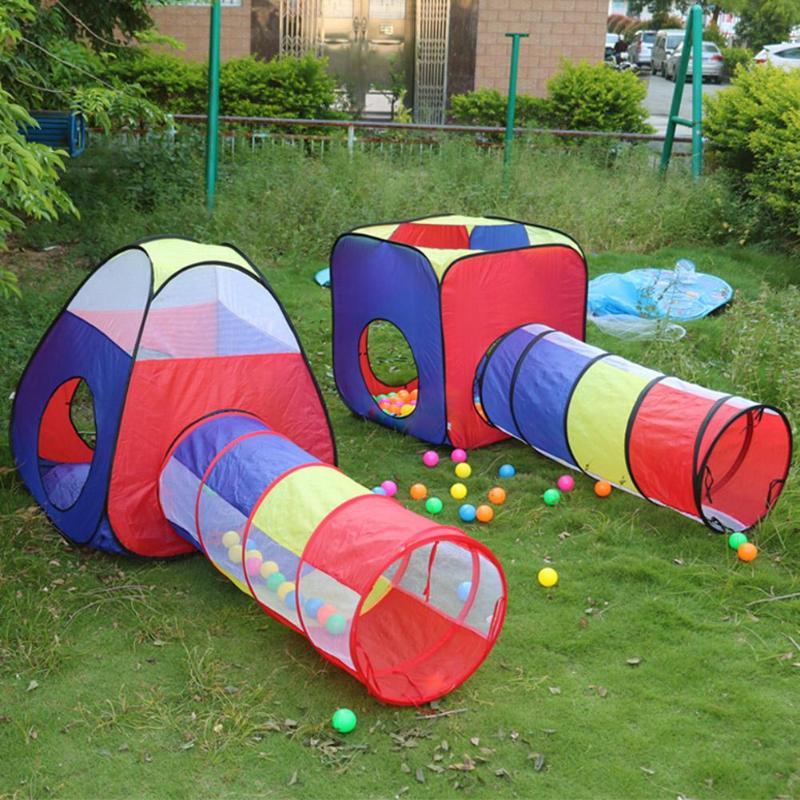 Foldable Kids Play Tunnel and Tent Set by HitMyNeed