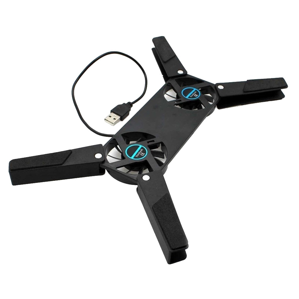 Foldable Laptop Cooling Stand with USB Fans by HitMyNeed