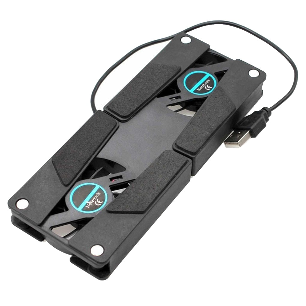 Foldable Laptop Cooling Stand with USB Fans by HitMyNeed