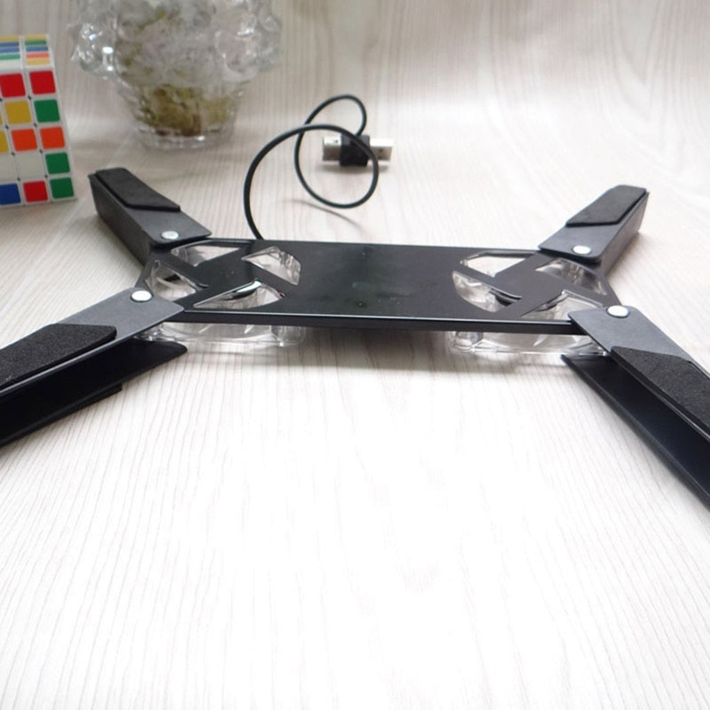 Foldable Laptop Cooling Stand with USB Fans by HitMyNeed